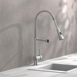 CORNWALL Spiralfeder Sp&uuml;ltischarmatur, Chrom, Niederdruck