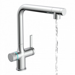 AQUASTAR PREMIUM, sparkling water tap with cooling and filter system, chrome