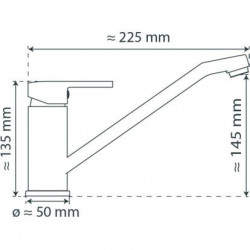 MAIN 2 Sp&uuml;ltischarmatur, Chrom