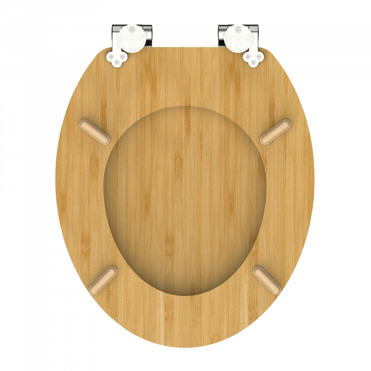 Bamboo Toilet Seat NATURAL BAMBOO with Soft Close