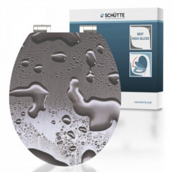 MDF HG Toilet Seat GREY STEEL with Soft Close