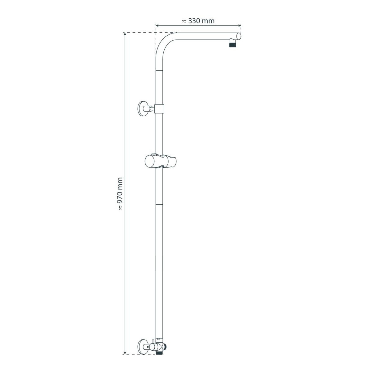 MARSEILLE Steigrohr, Chrom