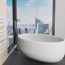 CORNWALL Mitigeur de baignoire sur pied, Chromé