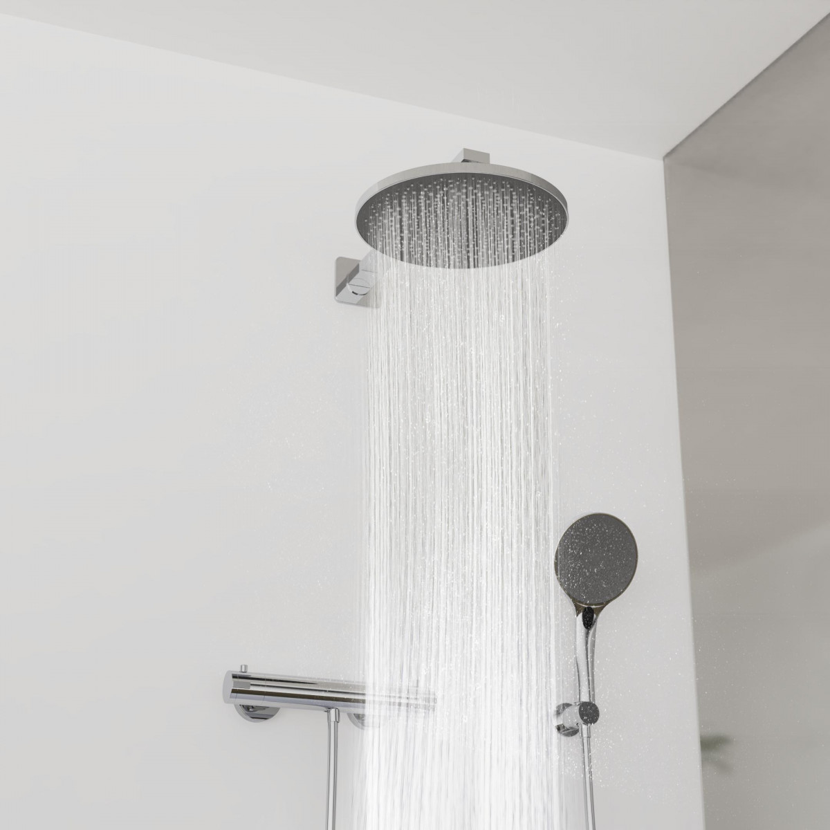 CAPRI Head Shower, chrome/anthracite