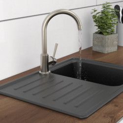 CORNWALL Sp&uuml;ltischarmatur, Edelstahloptik, Niederdruck