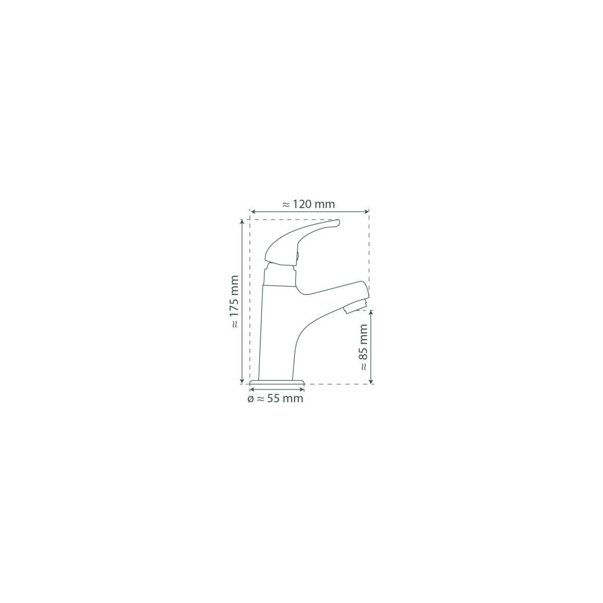 VICO Cold water tap, chrome