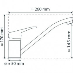 TASSONI Sink mixer low pressure, chrome