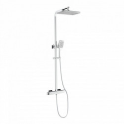 GRAN CANARIA Set douche de pluie avec Mitigeur thermostatique, Chromé