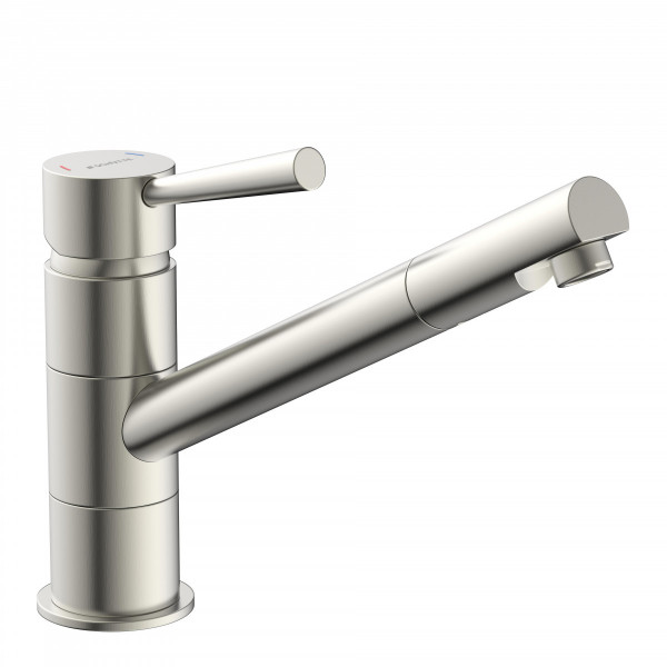 CORNWALL Sp&uuml;ltischarmatur, Edelstahloptik