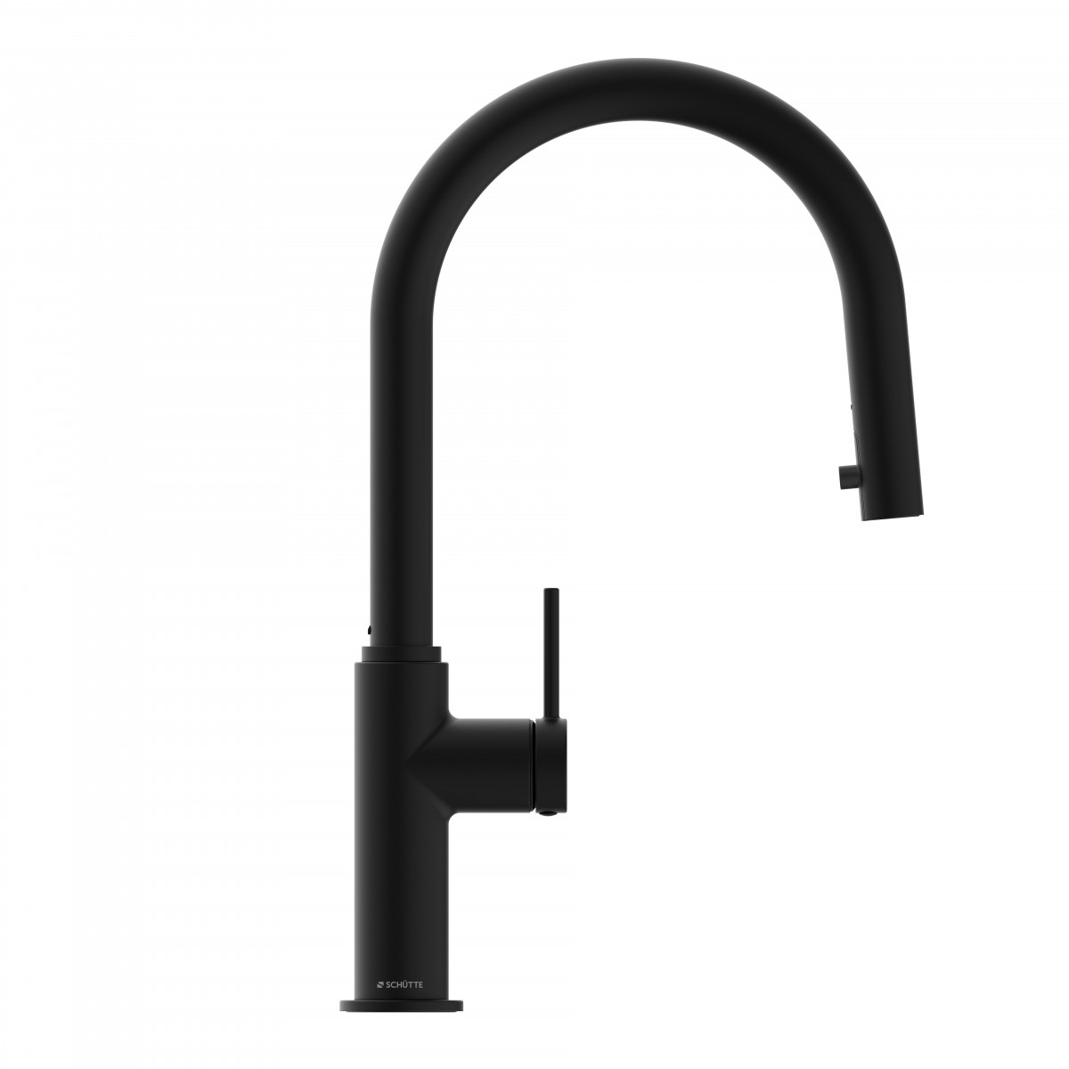 BLACKPOOL mitigeur cuisine avec bec extractible, noir mat