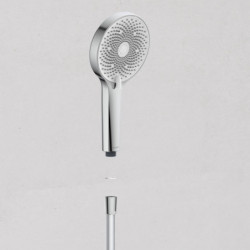 SAMOA RAIN handdouche, chroom/wit