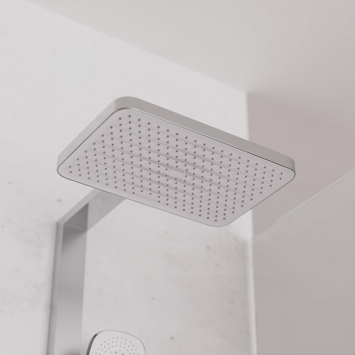 SCHÜTTE Überkopf-Brauseset LA PALMA, Chrom/Weiß