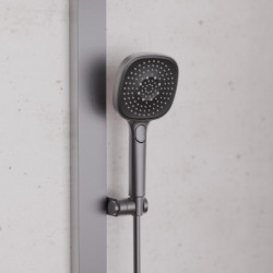 SCHÜTTE LA PALMA Overhead showerset, graphite matt