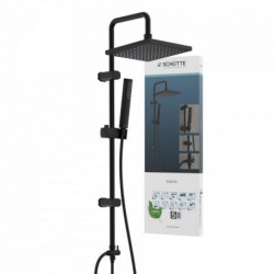 SCHÜTTE TOKYO Overhead showerset, black matt
