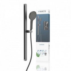 KARIBIK Shower rail set, Graphite matt
