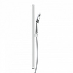 KARIBIK Shower rail set, chrome/ light grey