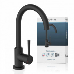 CORNWALL Sp&uuml;ltischarmatur, Schwarz matt