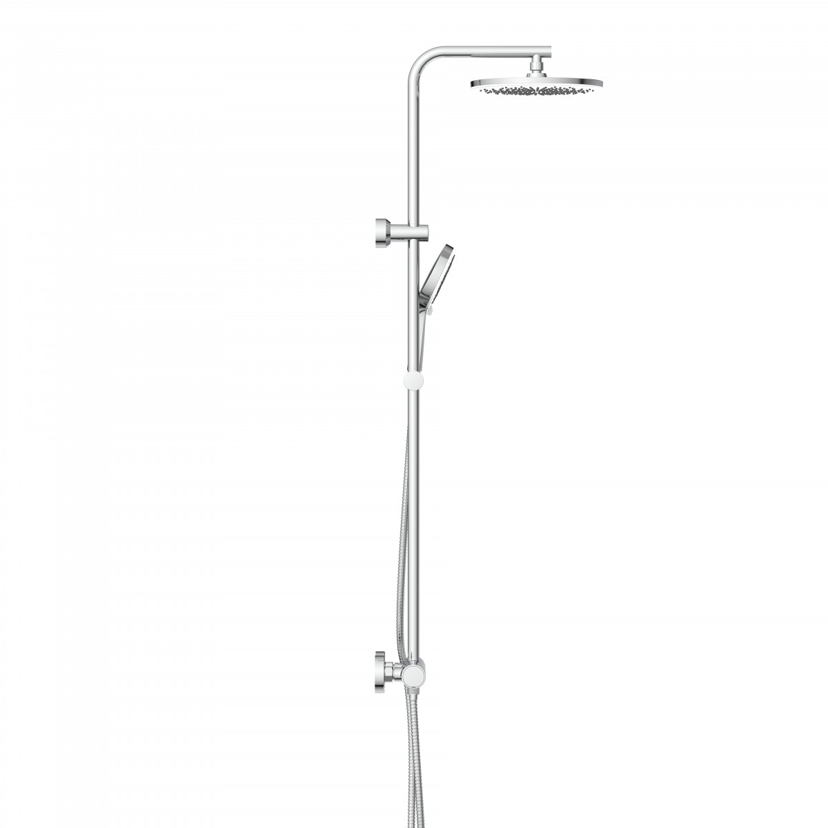 JAVA Overhead shower set, Single-lever mixer, Chrome