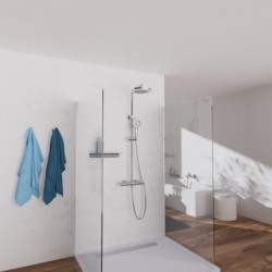 JAVA Overhead shower set, Single-lever mixer, Chrome
