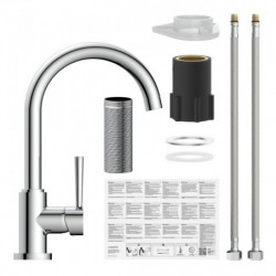 CORNWALL Sp&uuml;ltischarmatur, Rundbogen, Chrom