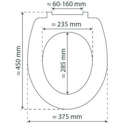 Duroplast HG WC-Bril ICEBERG met Valrem en Afklikbaar