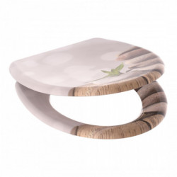 Abattant WC en Duroplast STONE PYRAMID avec Frein de Chute et D&eacute;clipsable