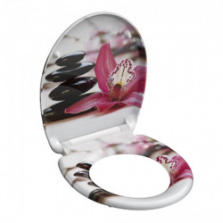 Abattant WC en Duroplast WELLYNESS avec Frein de Chute et D&eacute;clipsable