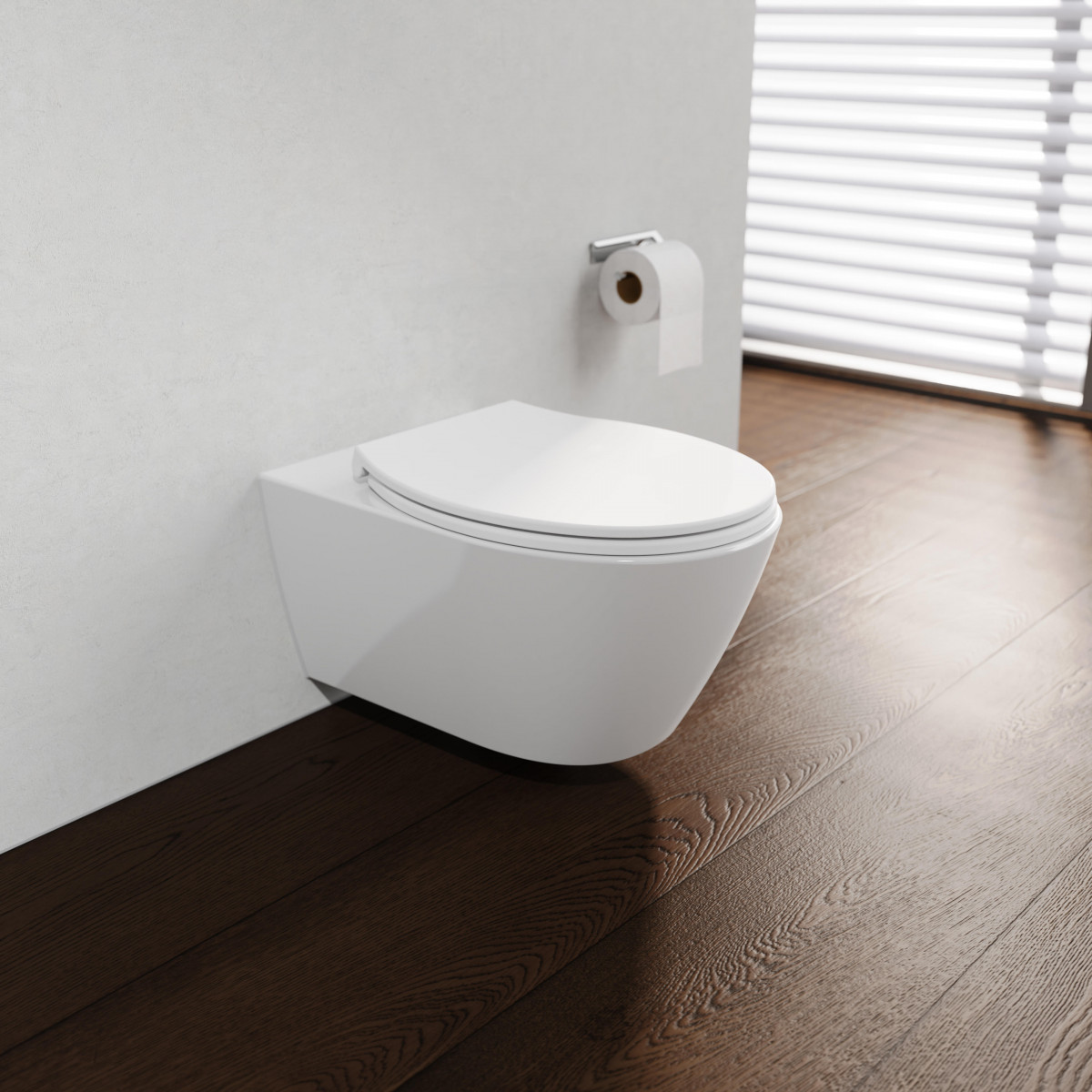 Duroplast WC-Brill, WHITE, met zacht sluitmechanisme en afneembaar