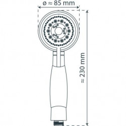 VITAL Hand shower, chrome