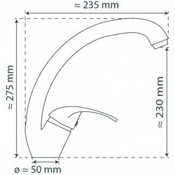 DIZIANI Sp&uuml;ltischarmatur, Chrom