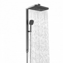 SCHÜTTE LA PALMA Overhead showerset, graphite matt