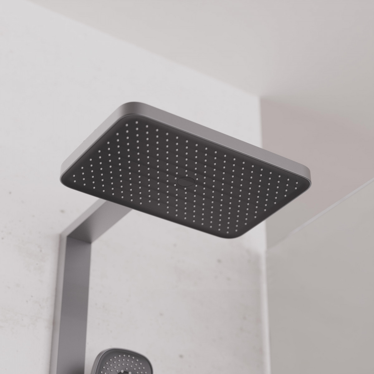 SCHÜTTE LA PALMA Overhead showerset, graphite matt