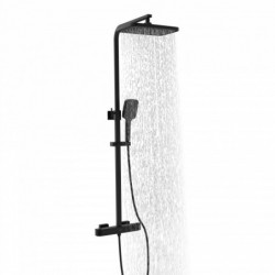 GRAN CANARIA Overhead shower set, Black matt