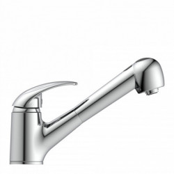 ALBATROS Mitigeur cuisine basse pression avec douchette extractible, Chrom&eacute;