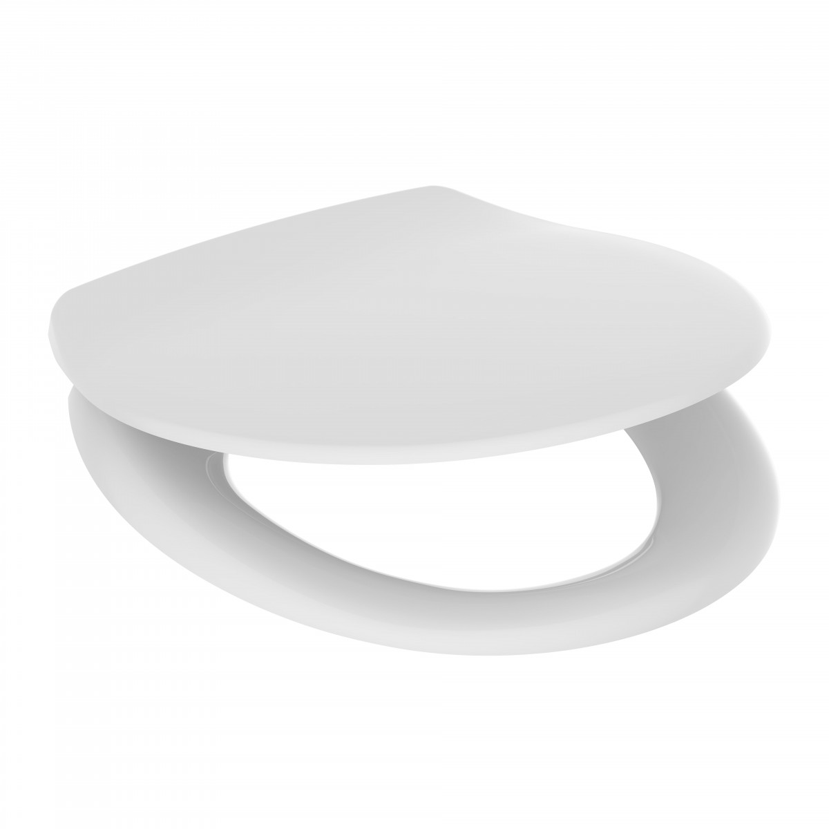 Abattant WC en duroplast WHITE PREMIUM, avec frein de chute