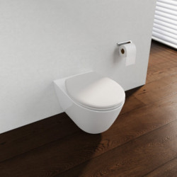 Duroplast WC-Bril WHITE PREMIUM, met valrem