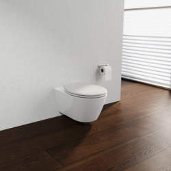 Abattant WC en duroplast WHITE PREMIUM, avec frein de chute