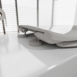 Duroplast WC-Bril WHITE PREMIUM, met valrem