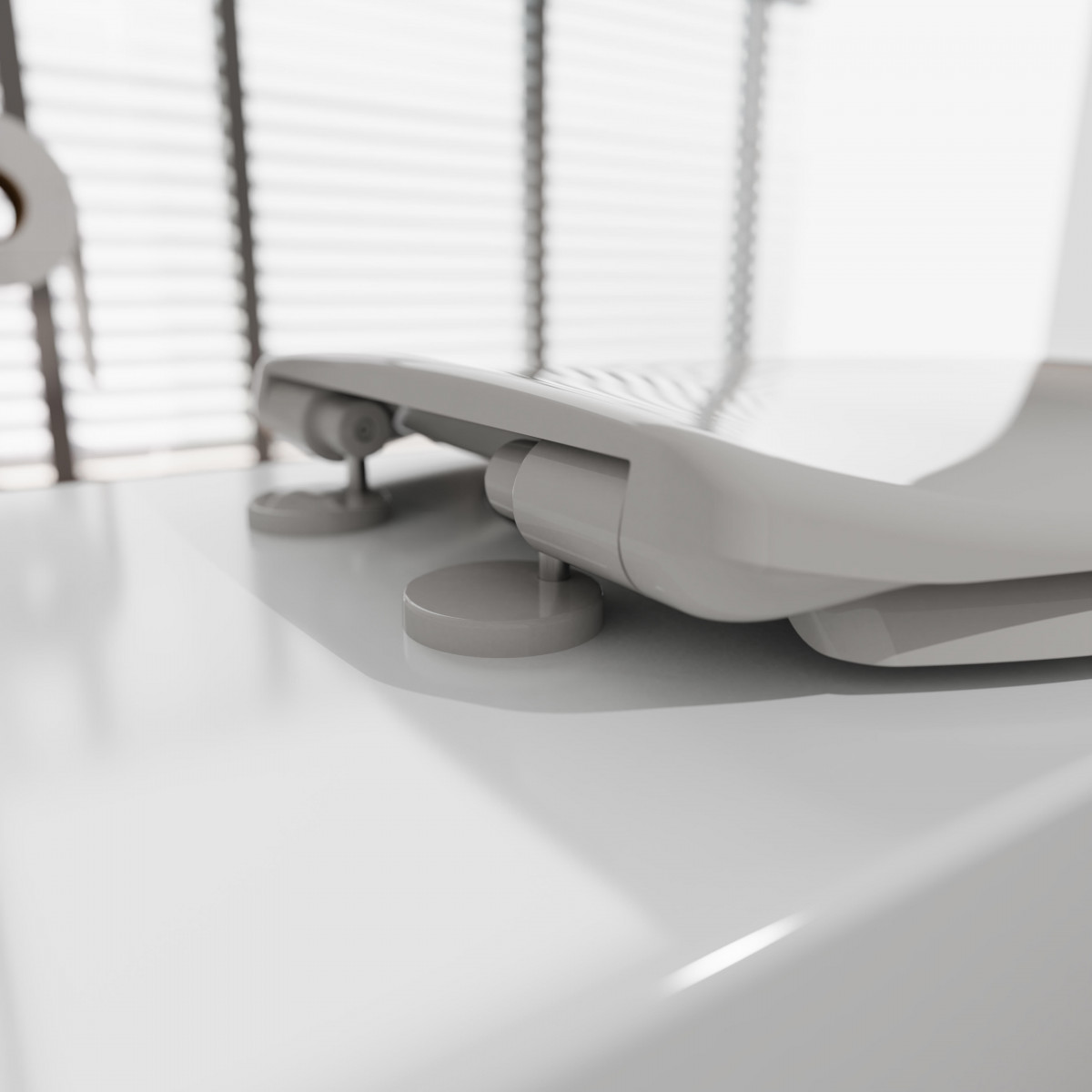 Abattant WC en duroplast WHITE PREMIUM, avec frein de chute