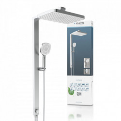 SCH&Uuml;TTE &Uuml;berkopf-Brauseset LA PALMA, Chrom/Wei&szlig;