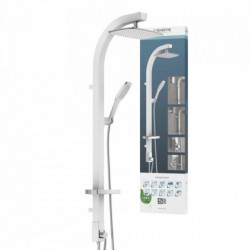 Set de douche &agrave; l'envers, Blanc