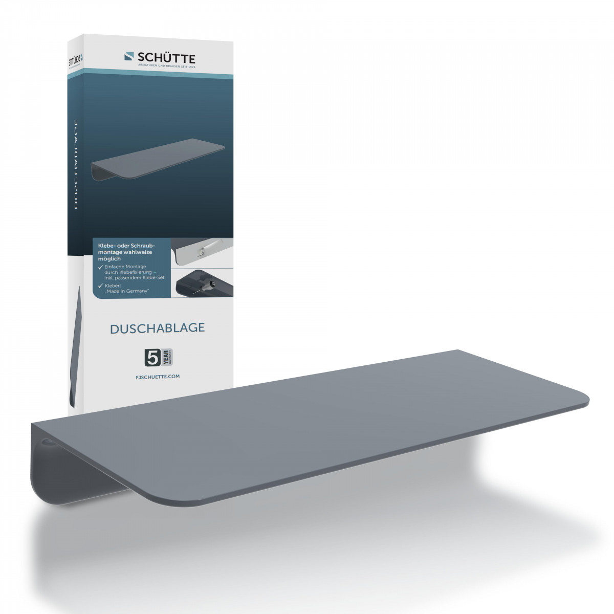 Shower tray, anthracite, adhesive