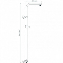 MARSEILLE Steigrohr, Chrom