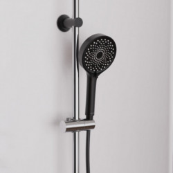 SCH&Uuml;TTE MATAO RAIN Overhead showerset, black matt