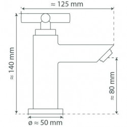 MATAO Cold water tap, chrome