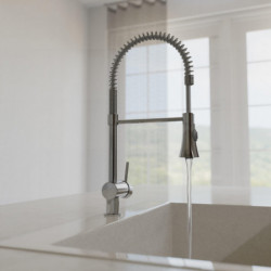 CORNWALL Sink mixer low pressure, chrome, with spiral spring