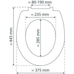 Thermoplast Toilet seat WHITE PREMIUM, with soft close and quick release