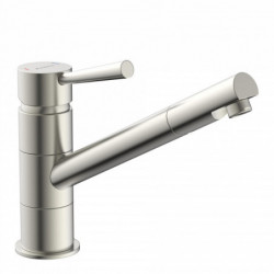 CORNWALL Sink mixer, stainless steel look
