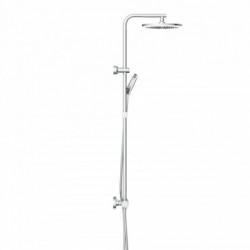 JAVA Set douche de pluie avec mitigeur thermostatique, Chrom&eacute;