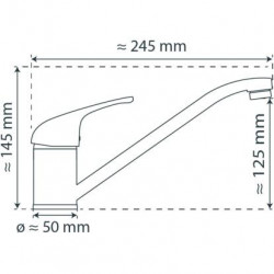 ULTRA Sink mixer low pressure, chrome